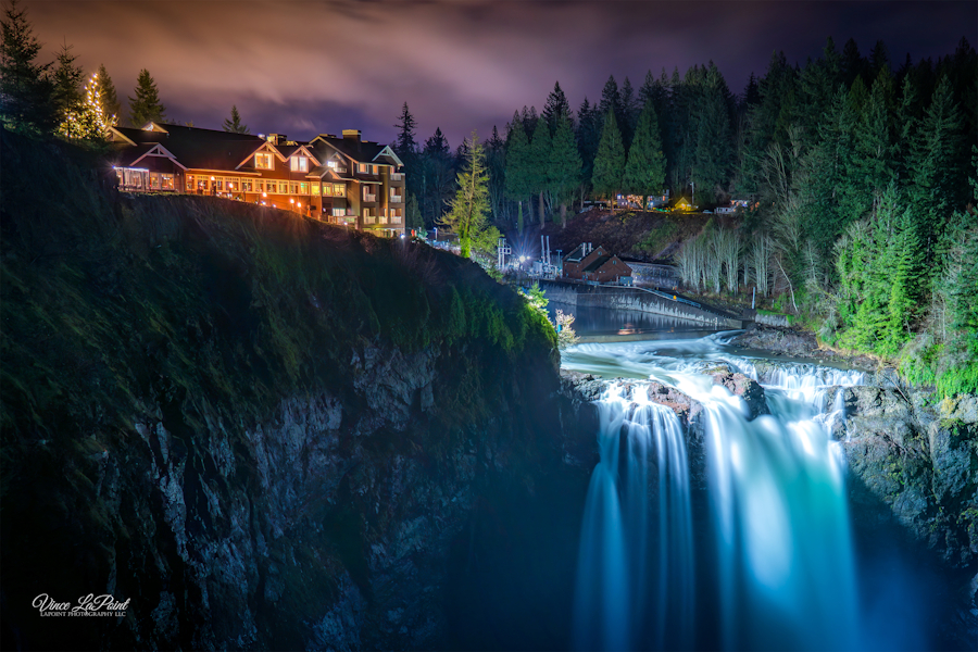 Christmas at Snoqualmie Falls